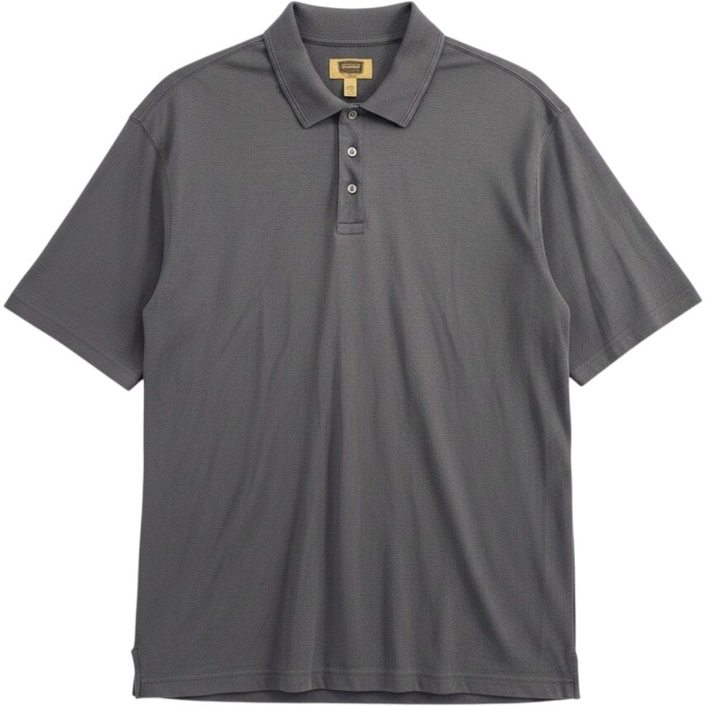 The Foundry Supply Co Quick-Dri Polo Shirt Mens 2XLT Gray Pima Cotton Blend